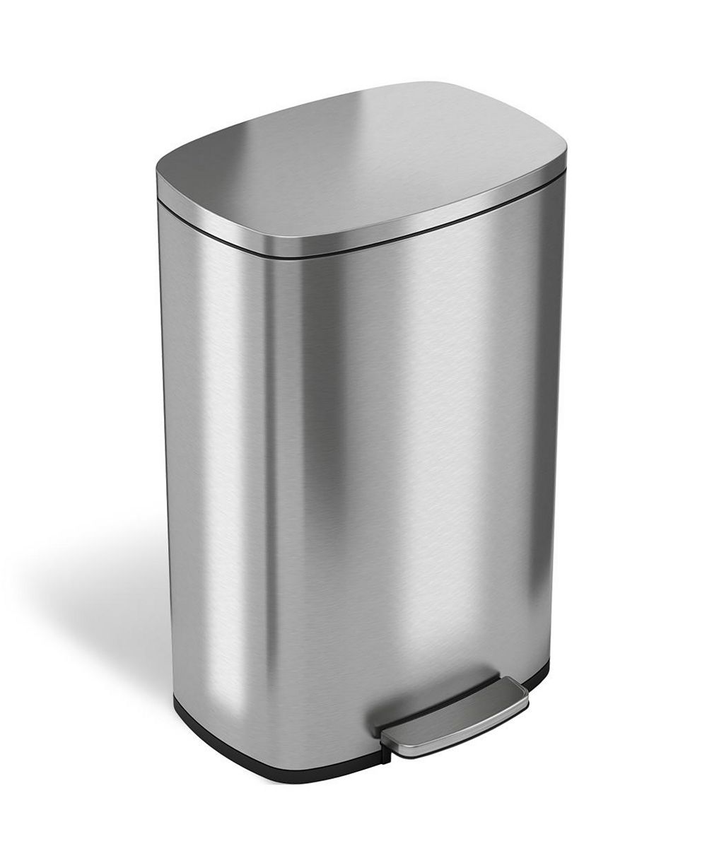 Мусорное ведро halo SoftStep Stainless Steel с фильтром от запаха