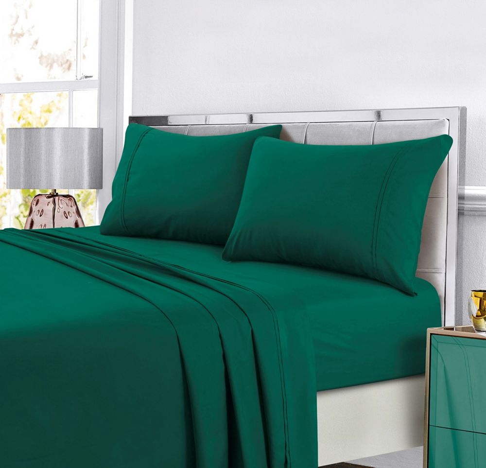 Tribeca Living Super Soft Solid Easy-Care Extra Deep Pocket Sheet Set, Twin XL
