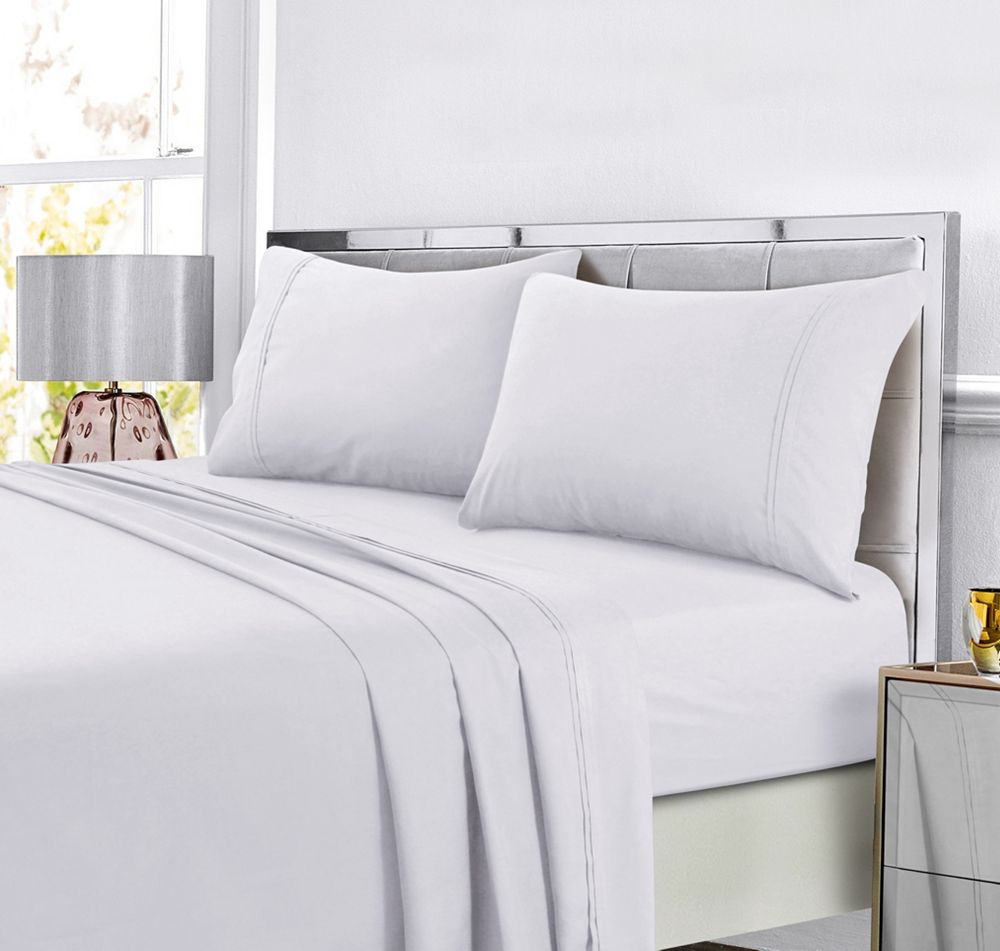 Tribeca Living Super Soft однотонный комплект простыней, Full