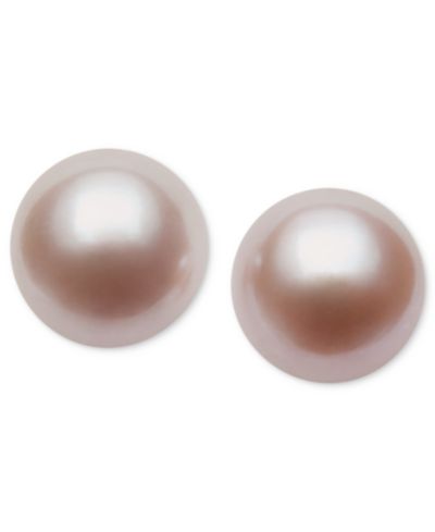 Belle de Mer серьги Belle de Mer Pearl, золотые с натуральным жемчугом (9mm)