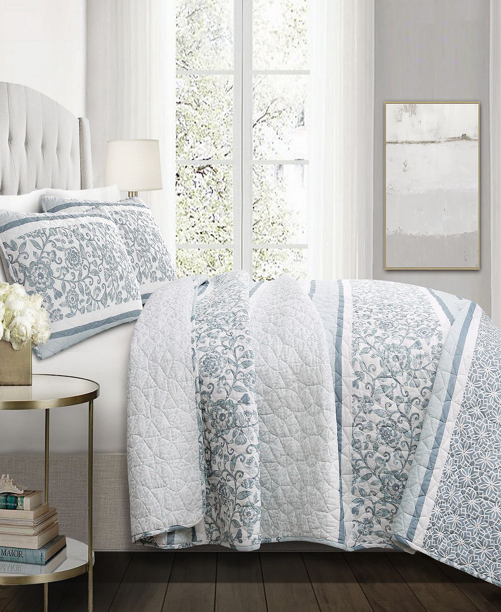Комплект постельного белья Lush Décor Nisha 3-Pc Set Quilt Set, King