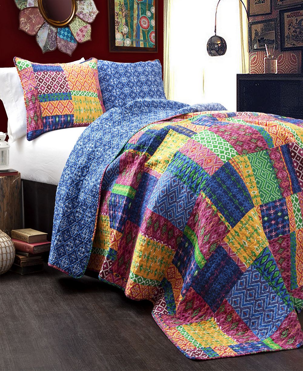 Lush Décor Misha 3-Pc Set Quilt Set, Full/Queen