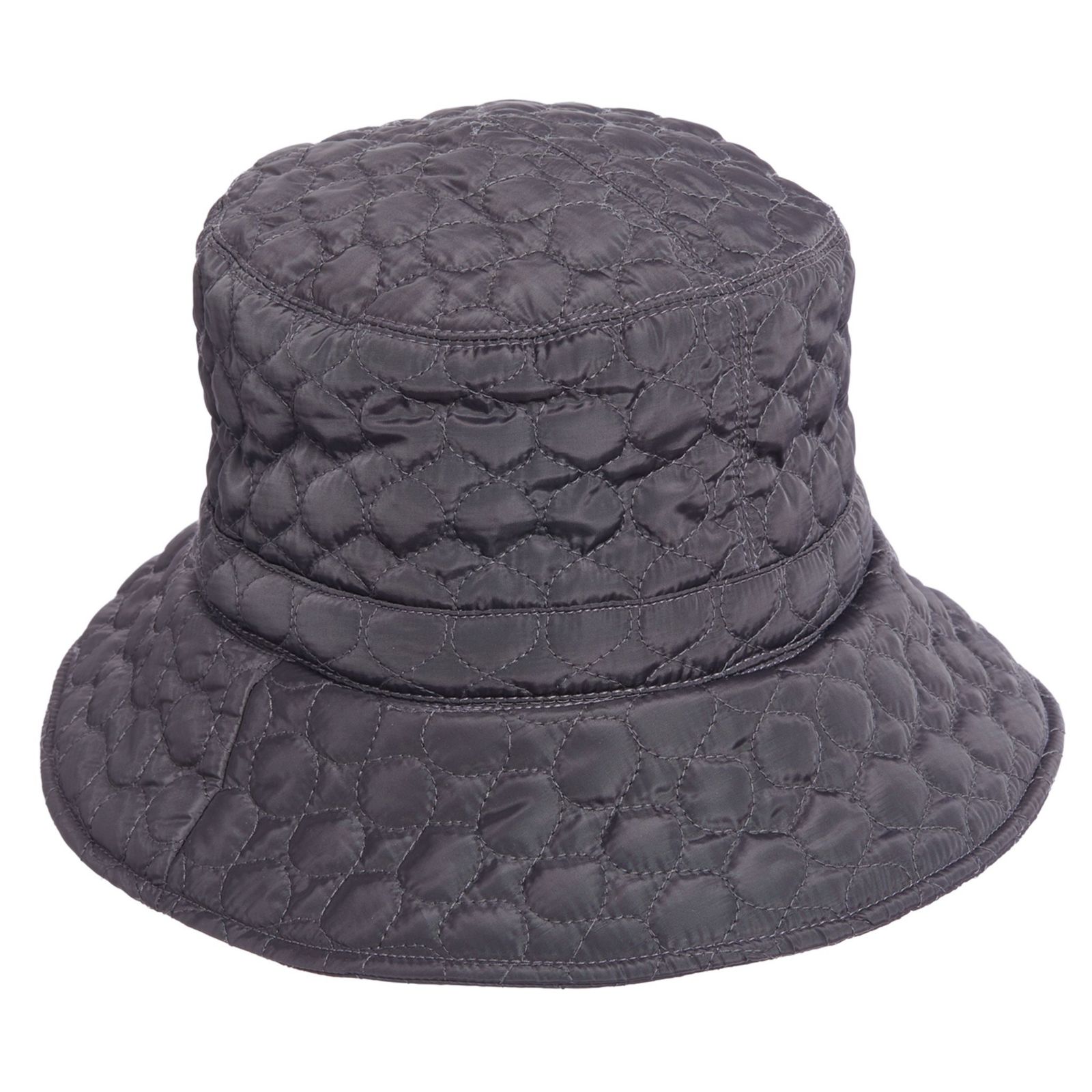 Scala Quilted Big Brim Rain Hat
