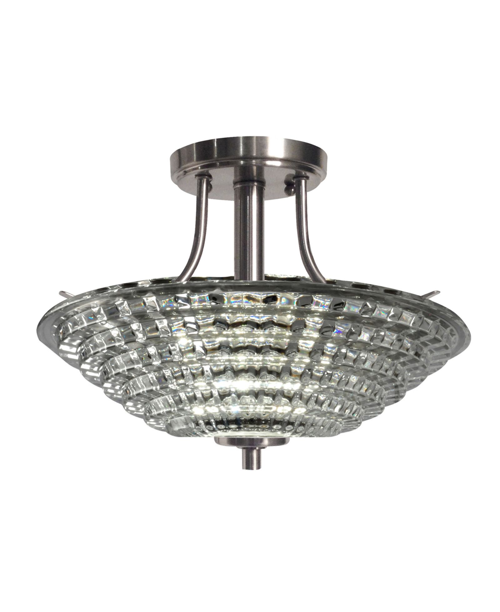 Dale Tiffany Wendy Led Crystal Semi Flush Mount