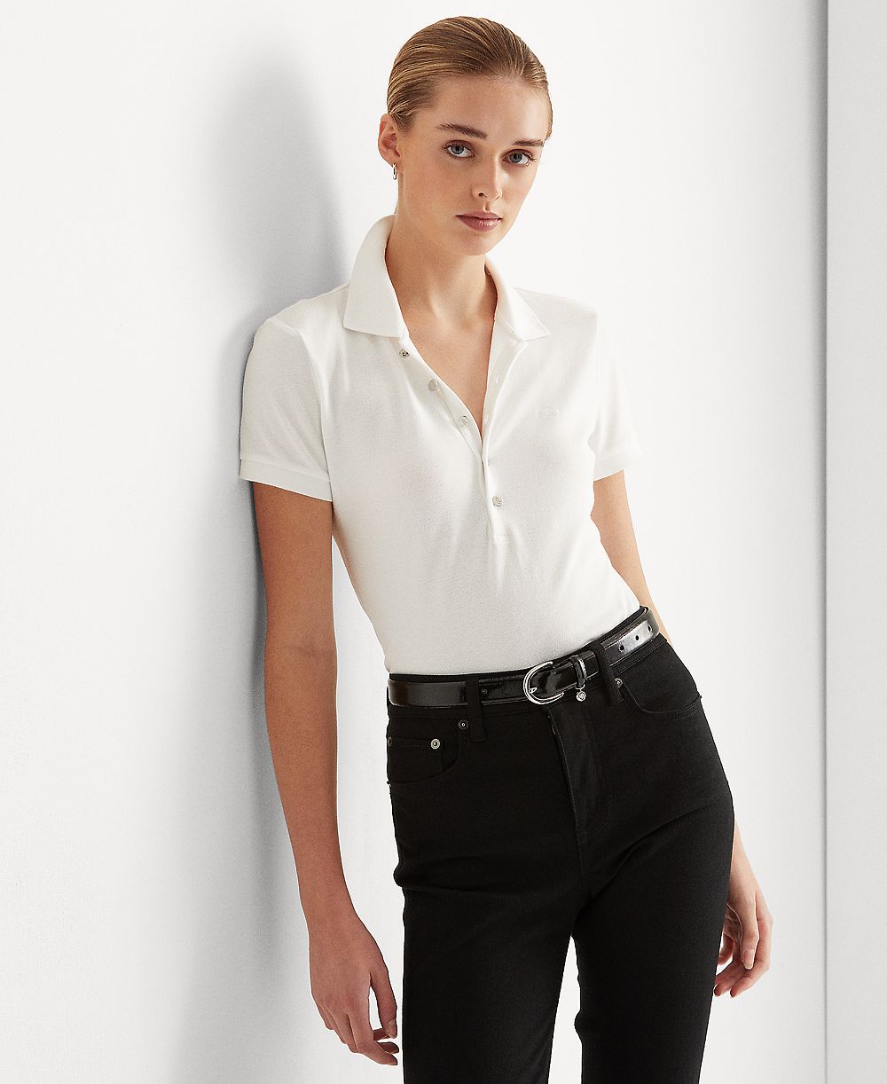 Поло Lauren Ralph Lauren Petite Stretch