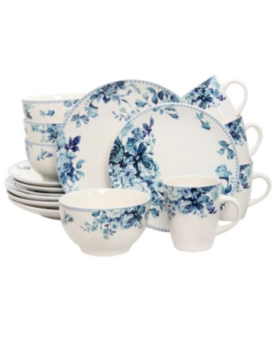 Набор столовой Elama Blue Rose 16 Pc. Service for 4