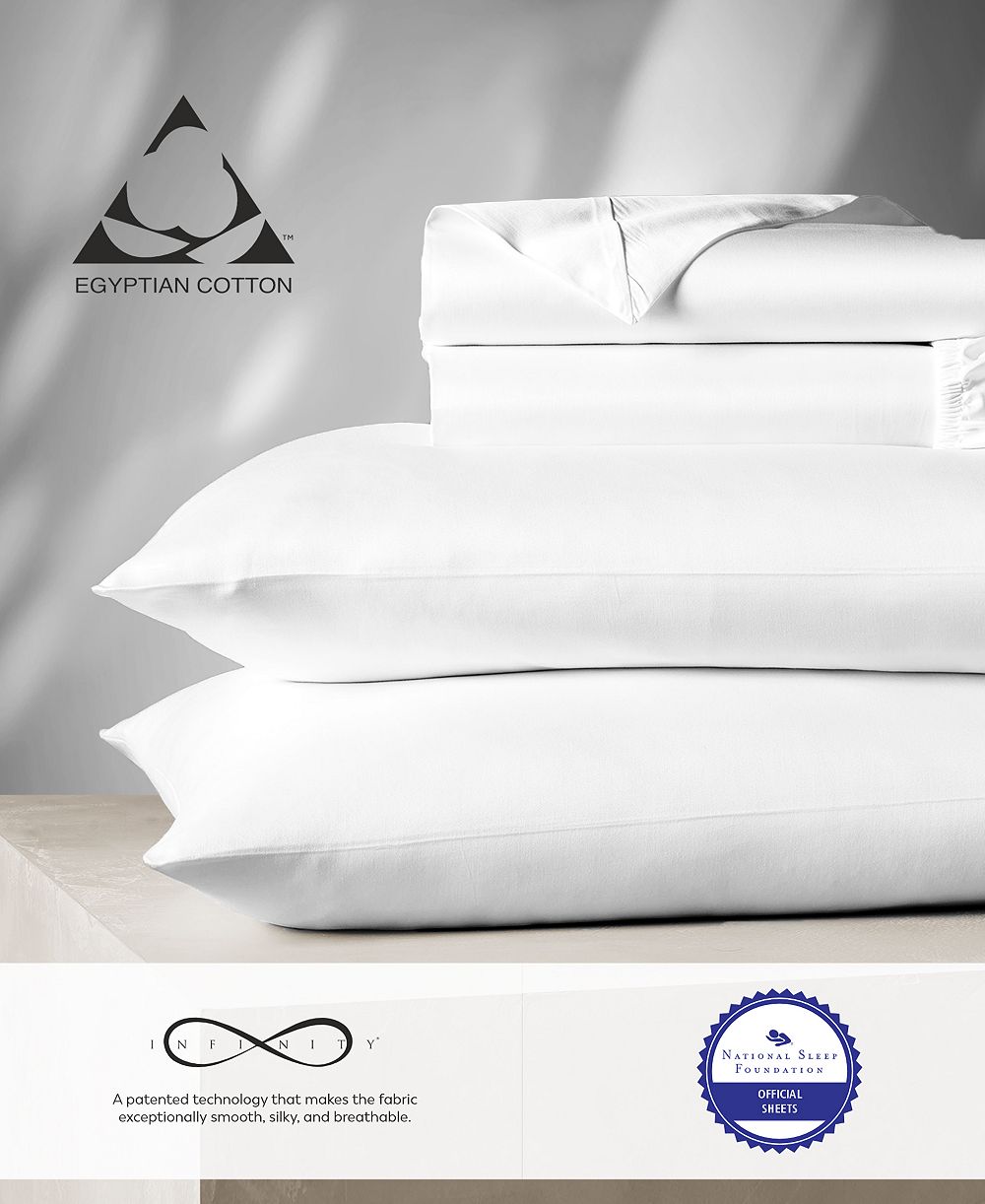 Aireolux 1000 Thread Count Egyptian Cotton Sateen 4-Pc. Sheet Set, King