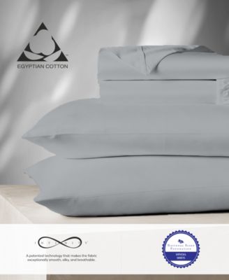 Aireolux 1000 Thread Count Egyptian Cotton Sateen 4-Pc. Sheet Set, King