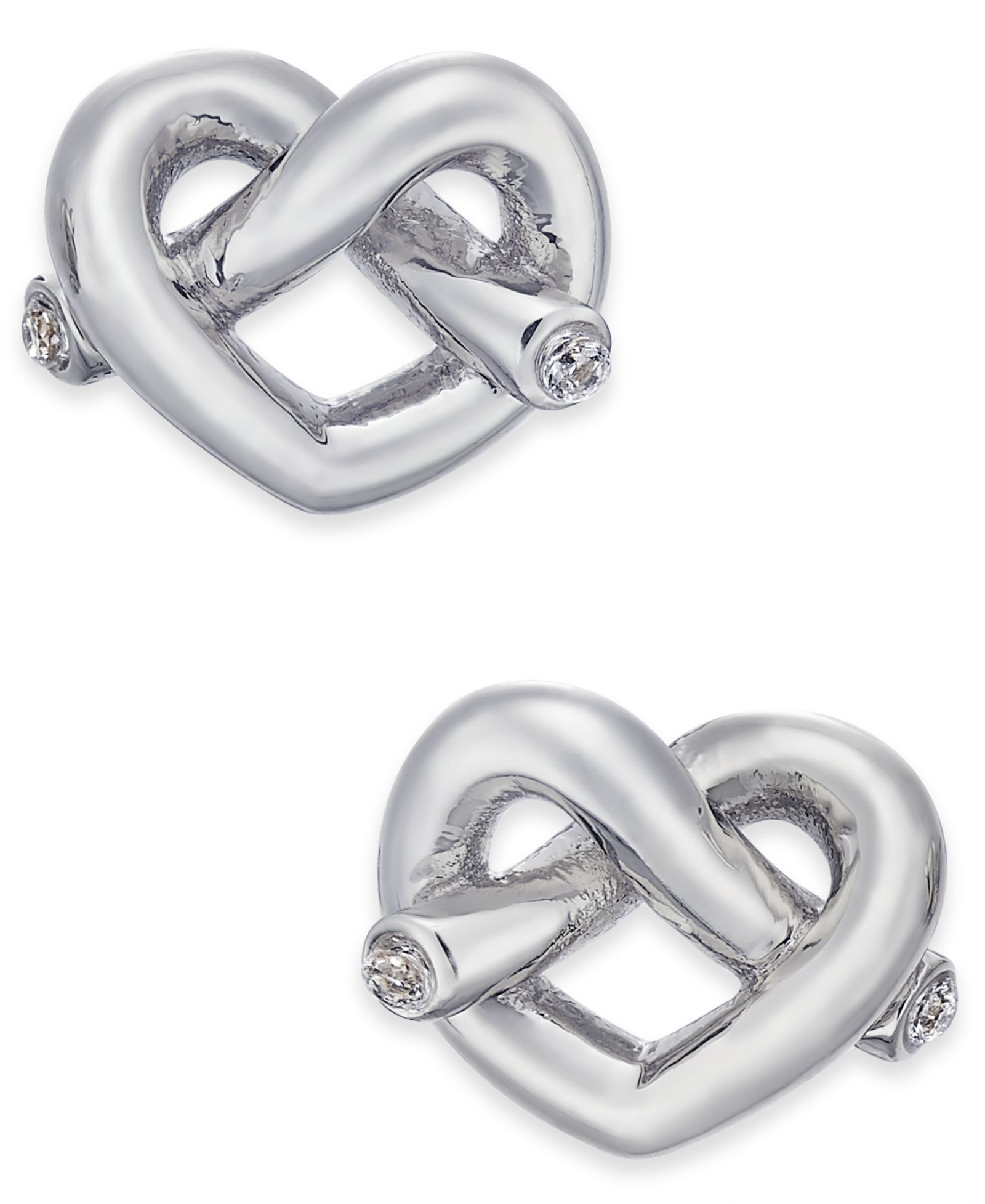 Серьги-гвоздики kate spade new york Crystal Accented Love Knot