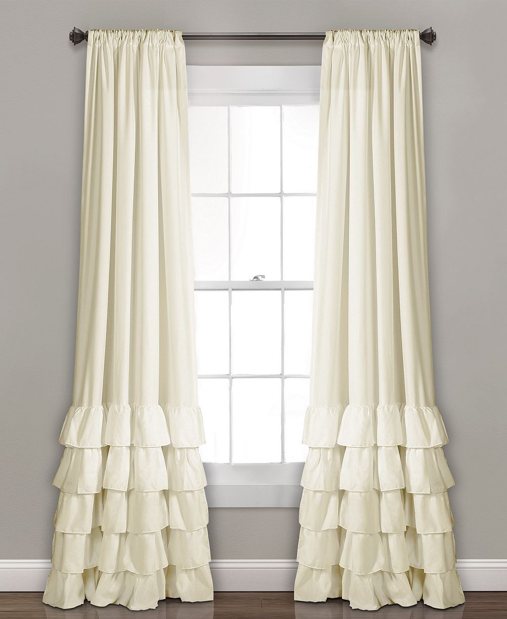 Lush Decor Комплект из 2 штор Allison Ruffle Light Filtering