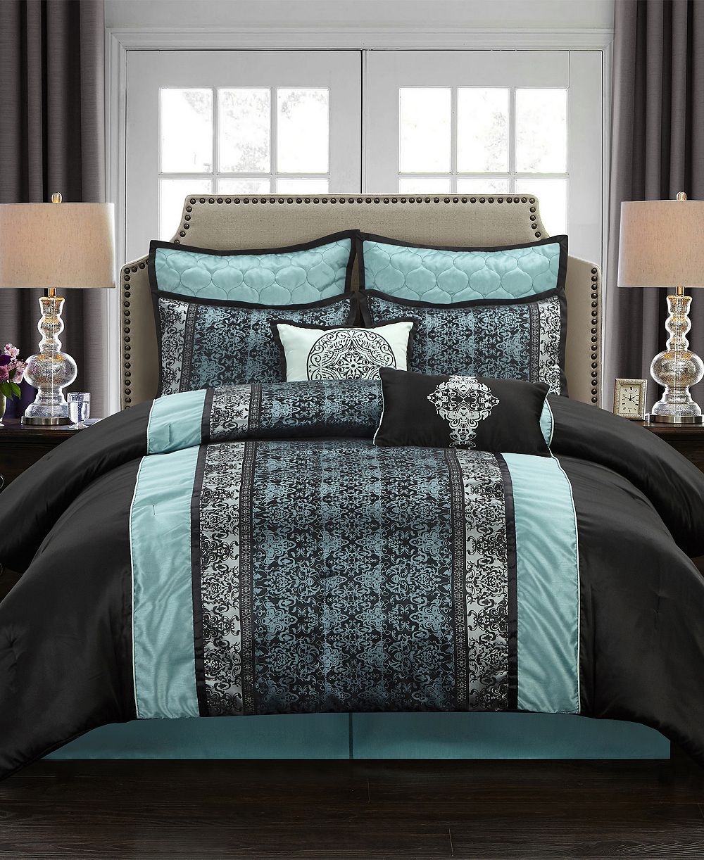 Stratford Park Arabesque 8-Piece Comforter Set, King