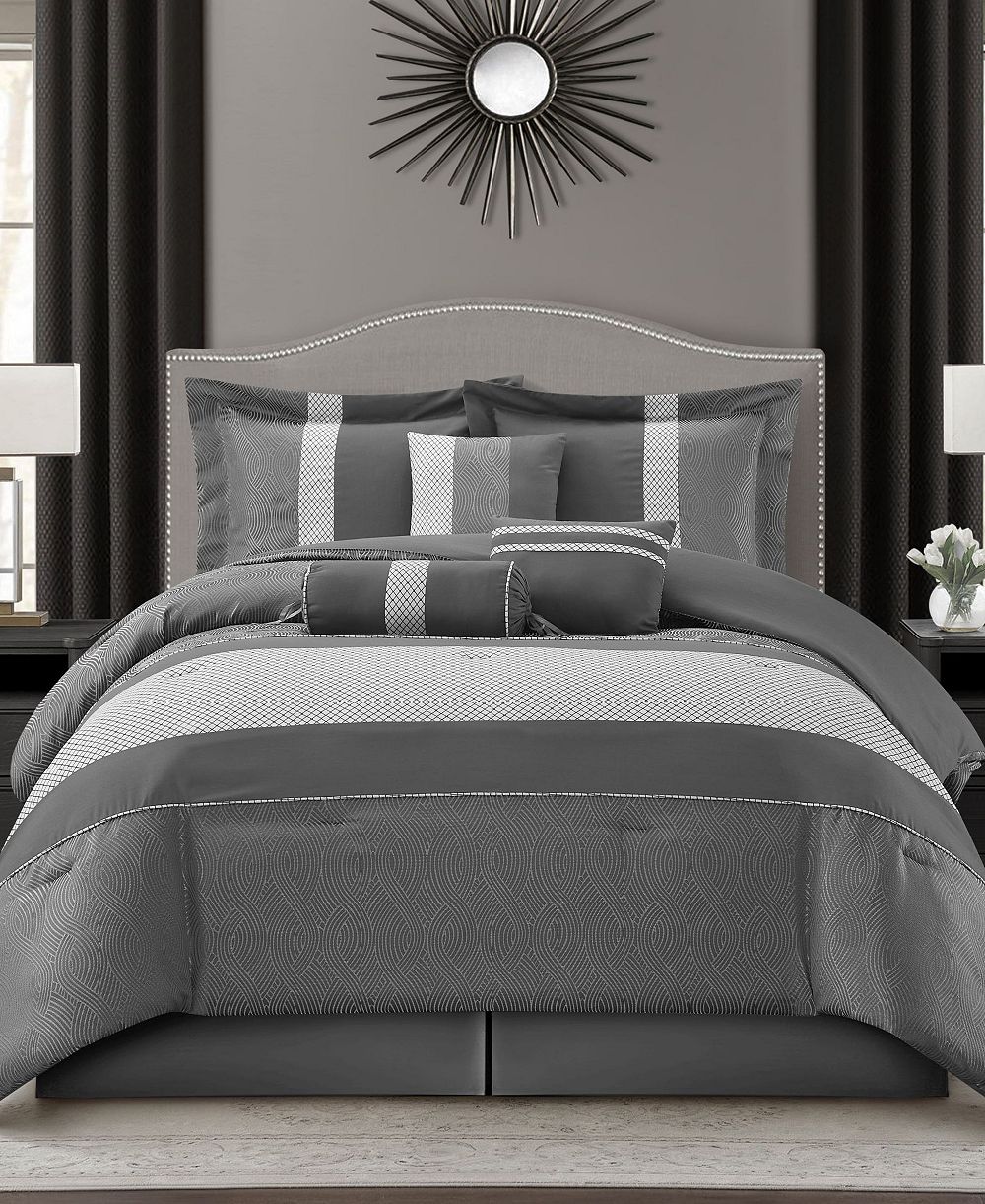 Stratford Park Corell Geometric 7-Pc. Comforter Set, California King