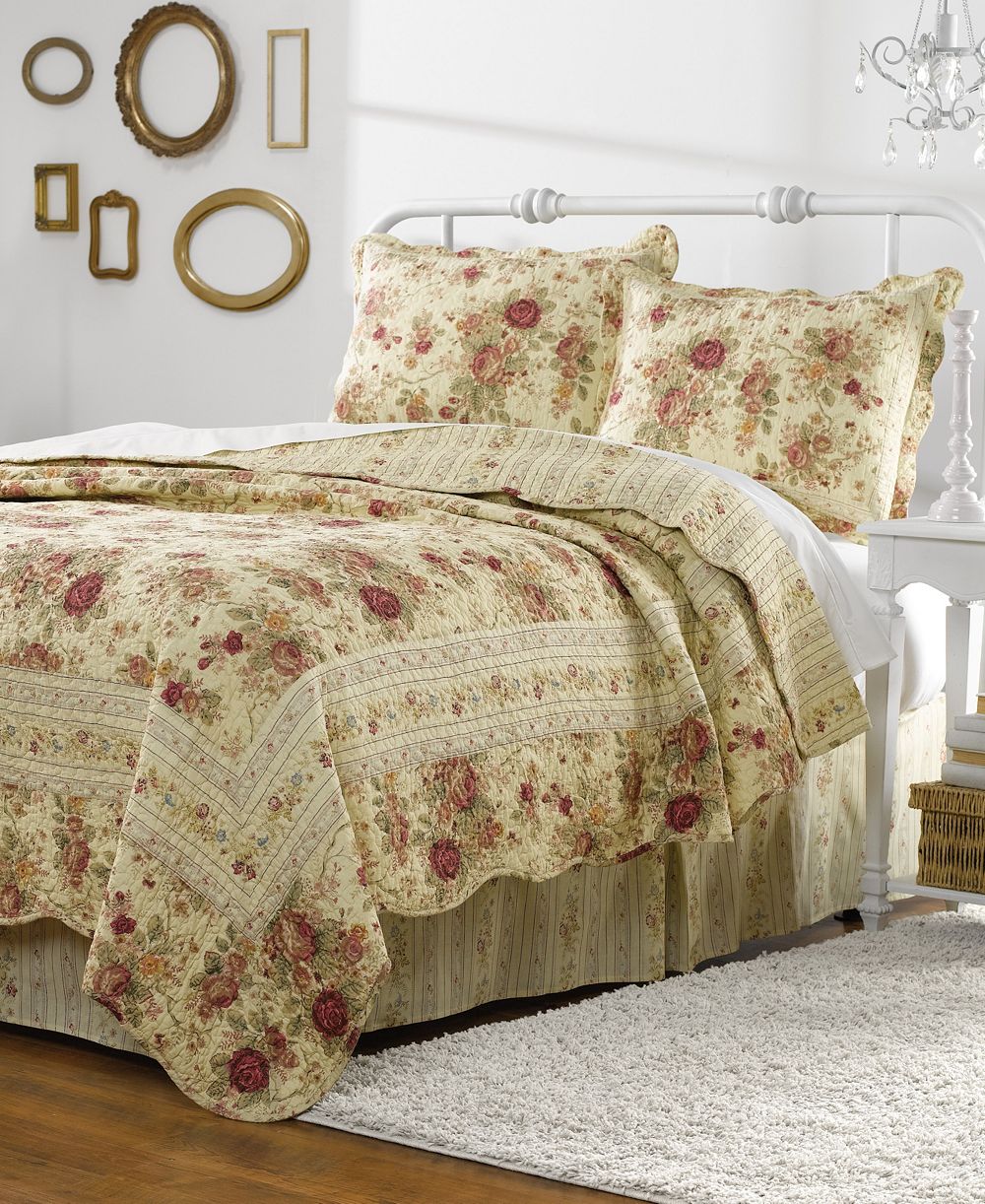 Greenland Home Fashions античный стеганый комплект, 3 шт., полный - квин