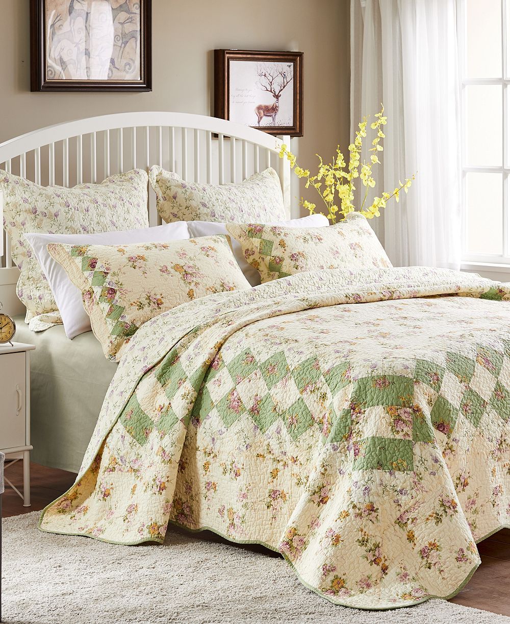 Комплект из 3 покрывал Greenland Home Fashions Bliss Full/Queen