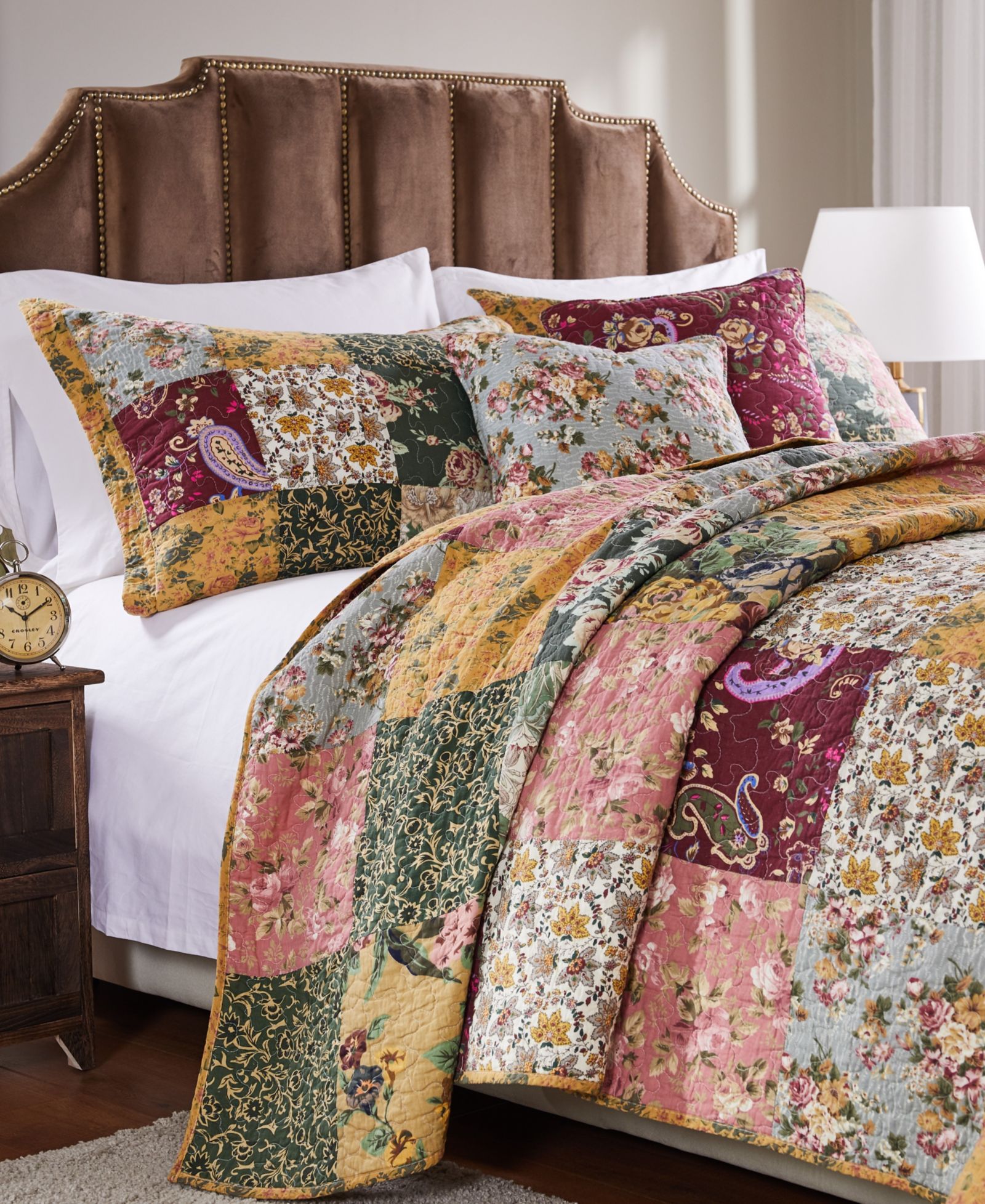 Greenland Home Fashions Antique Chic 100% Cotton Patchwork 2-Pc. Quilt, Twin