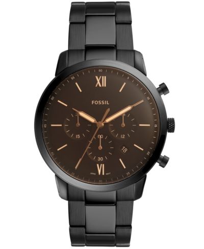 Мужской браслет Fossil Neutra Chrono black stainless steel