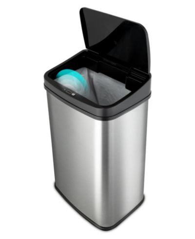 NINESTARS 13 Gallon Motion Sensor Trash Can 50 Liter  Automatic Kitchen Trash Can