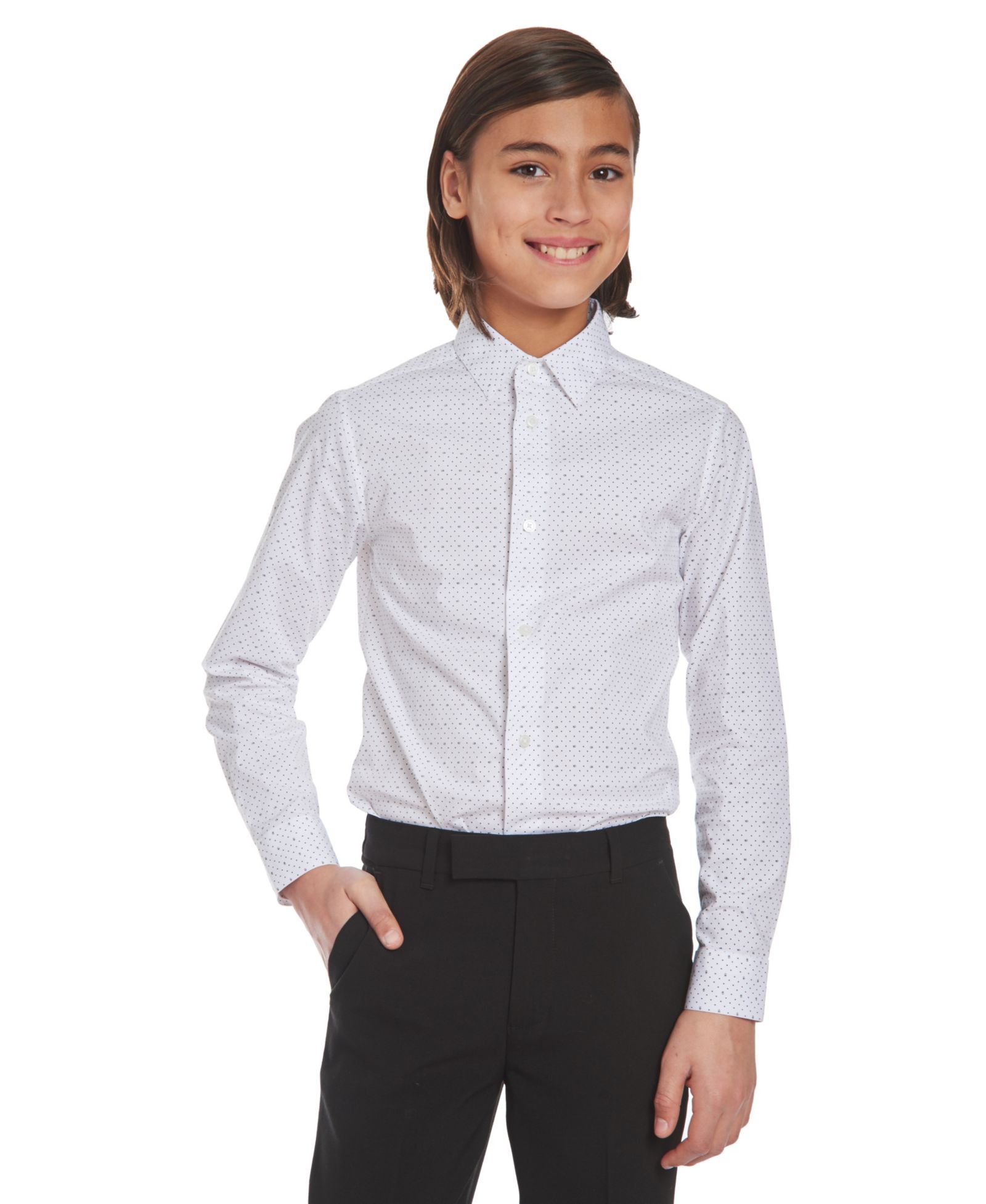 Мужская рубашка Calvin Klein Slim-Fit Stretch с логотипом