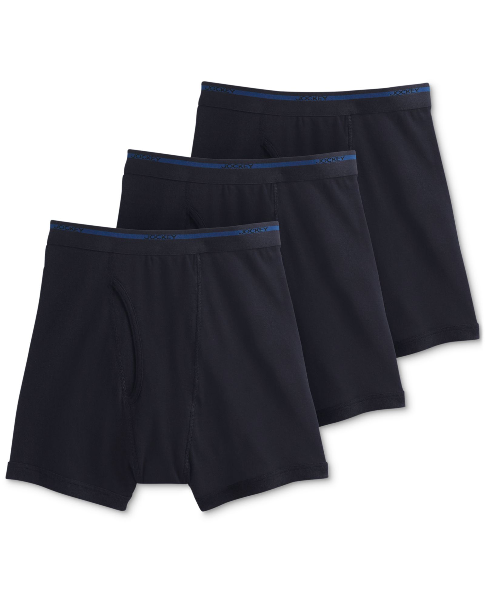 Jockey Men’s 3-Pack Classic Cotton Boxer Briefs