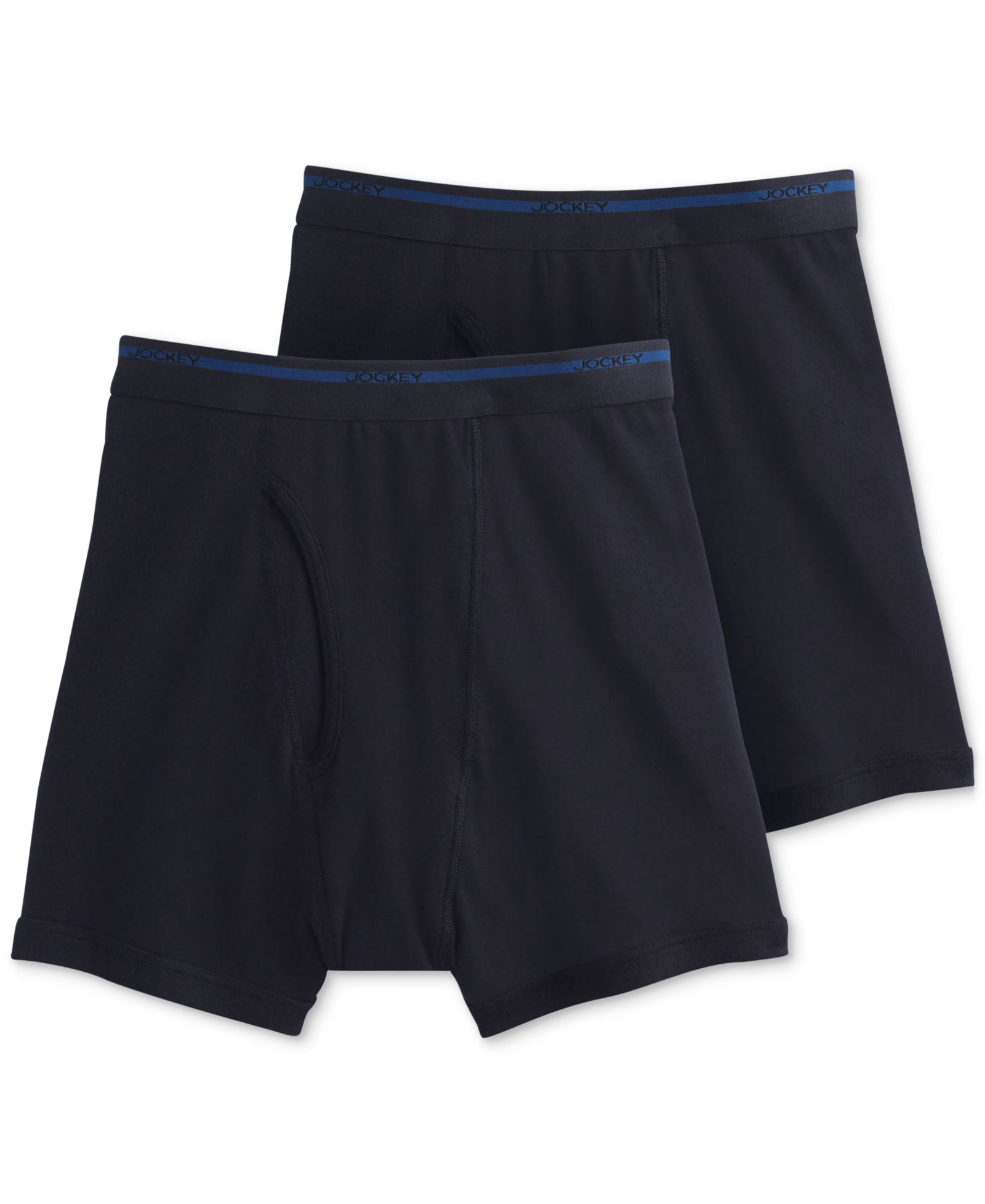 Jockey Men's Big & Tall 2-Pack Lightweight Cotton Boxer Briefs