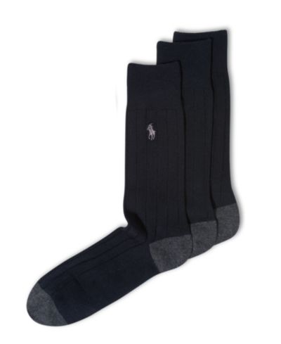 Polo Ralph Lauren Мужские хлопковые носки Soft Touch Rib 3 шт.