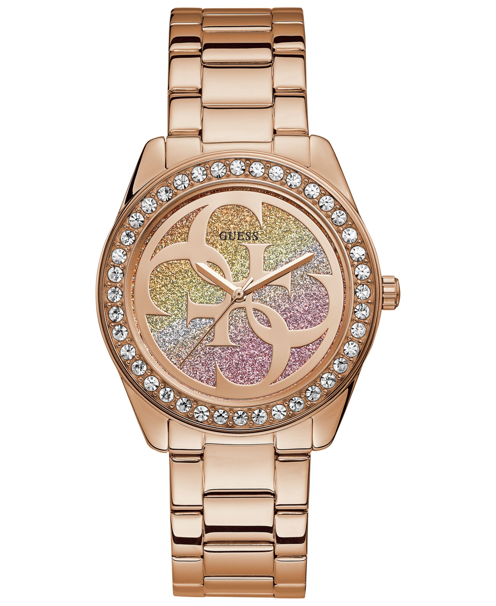 Часы GUESS Women's G Twist Rose Gold-Tone Stainless Steel 40mm