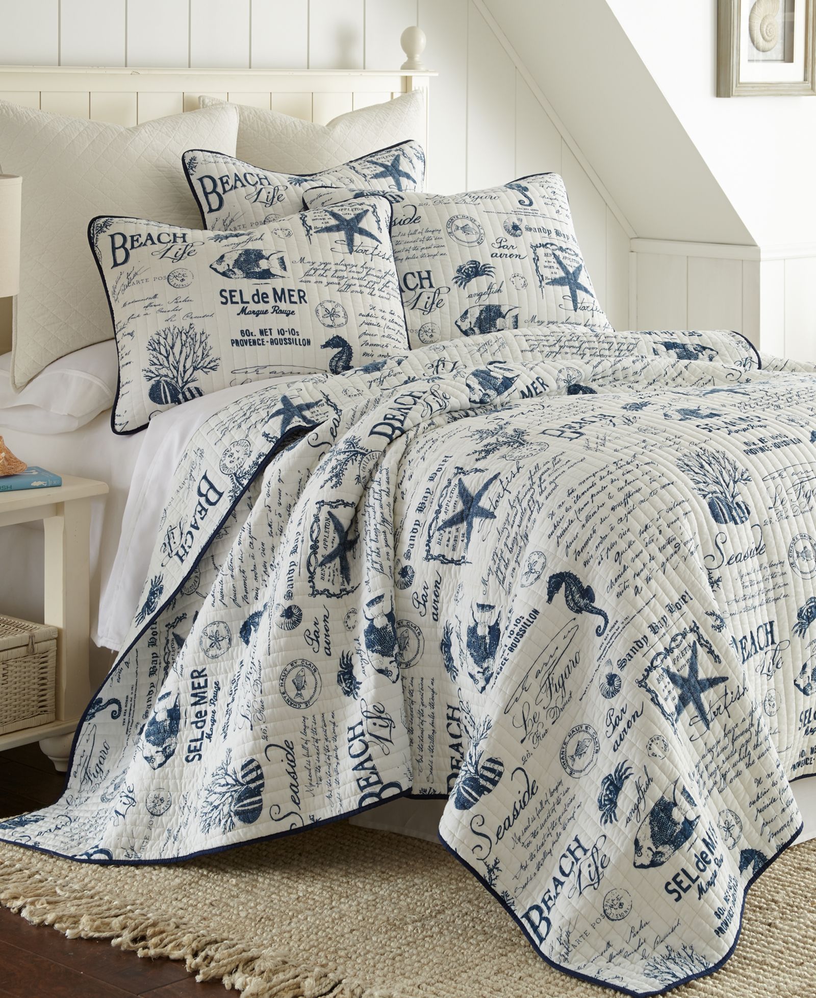 Levtex Home Beach Life 3-Pc. Quilt Set, Full/Queen
