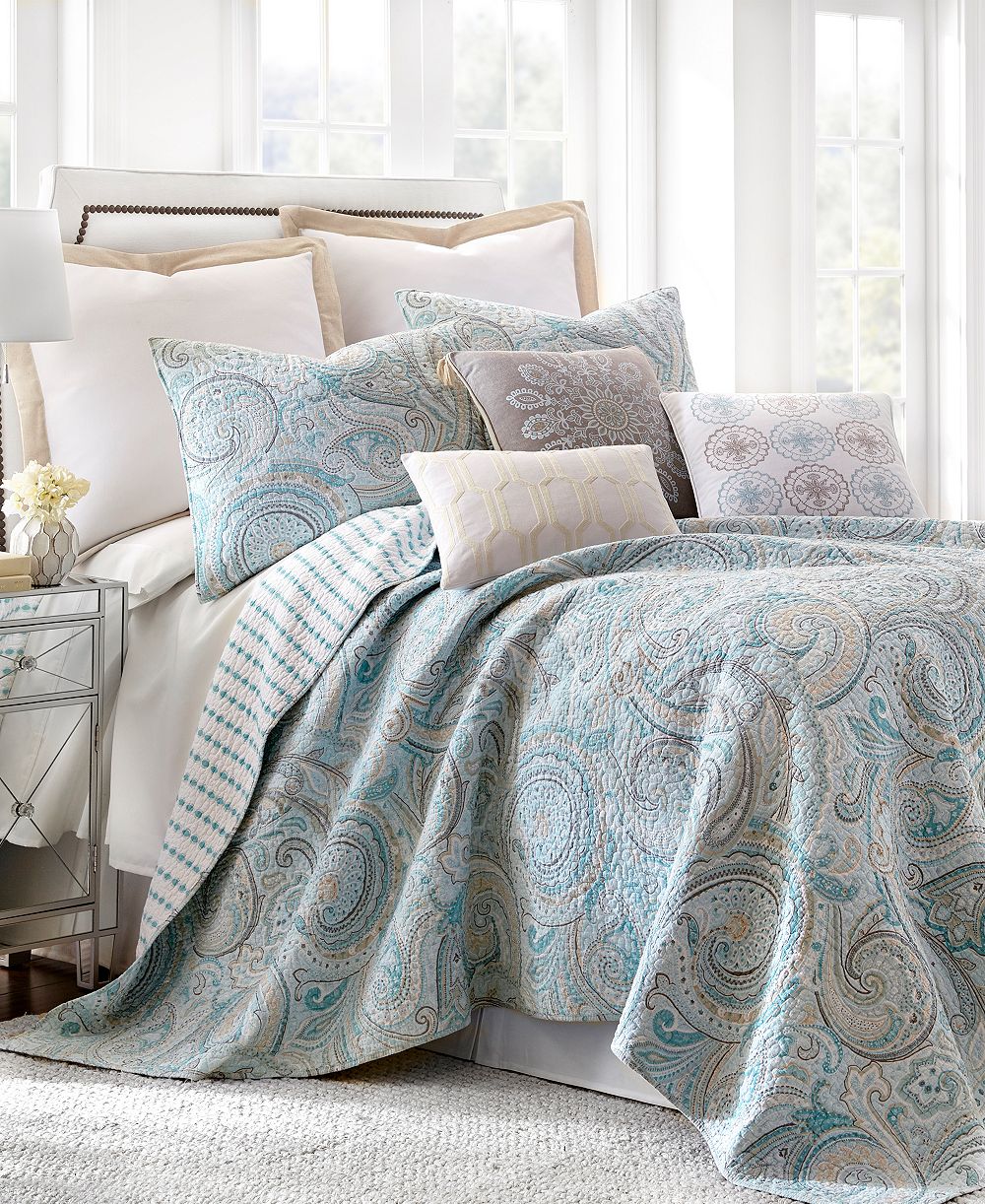 Levtex Home Spruce Paisley Reversible 3-Pc. Quilt Set, King