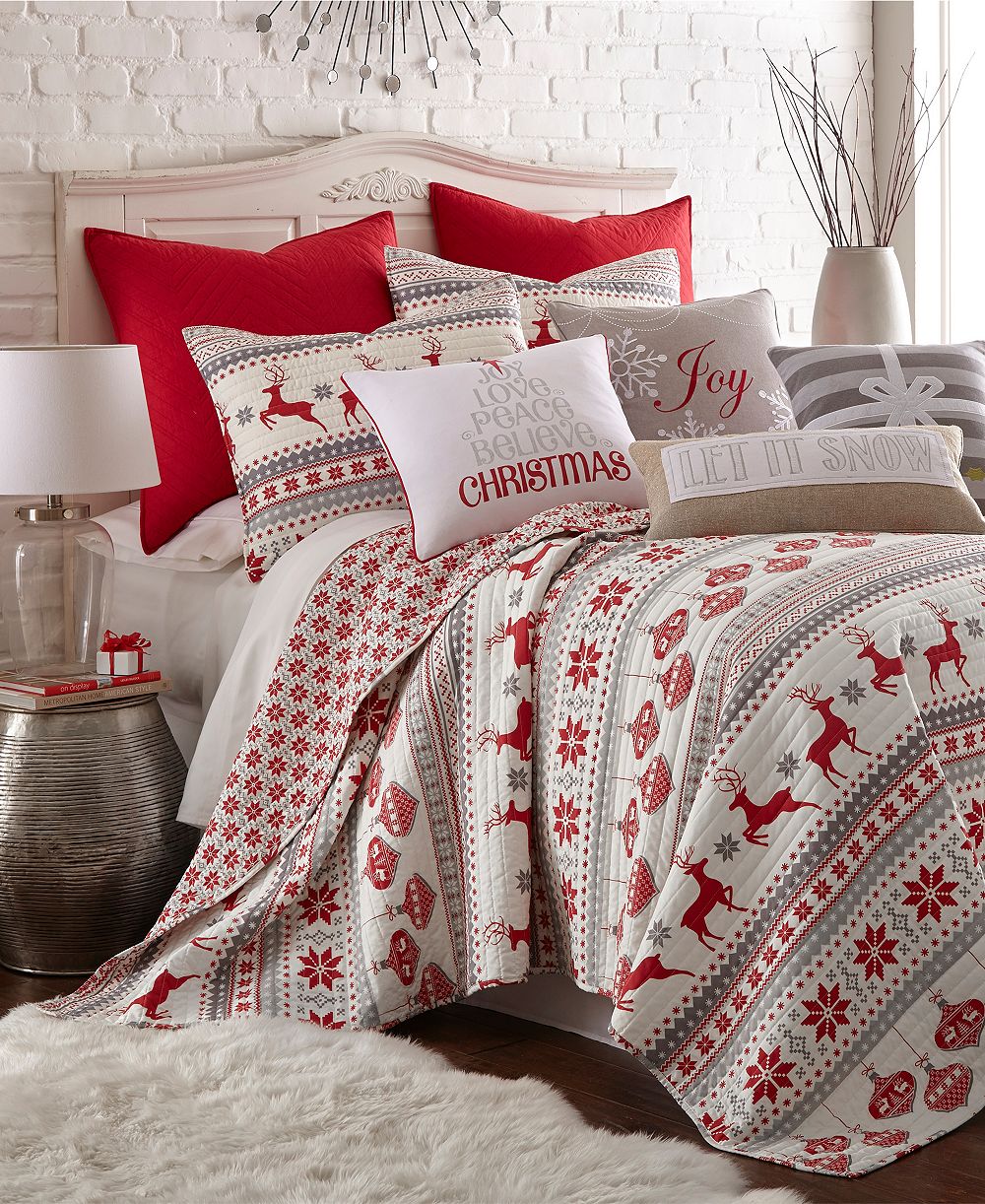 Levtex Home Silent Night Nordic Stripe 3-Pc. Quilt Set, Full/Queen