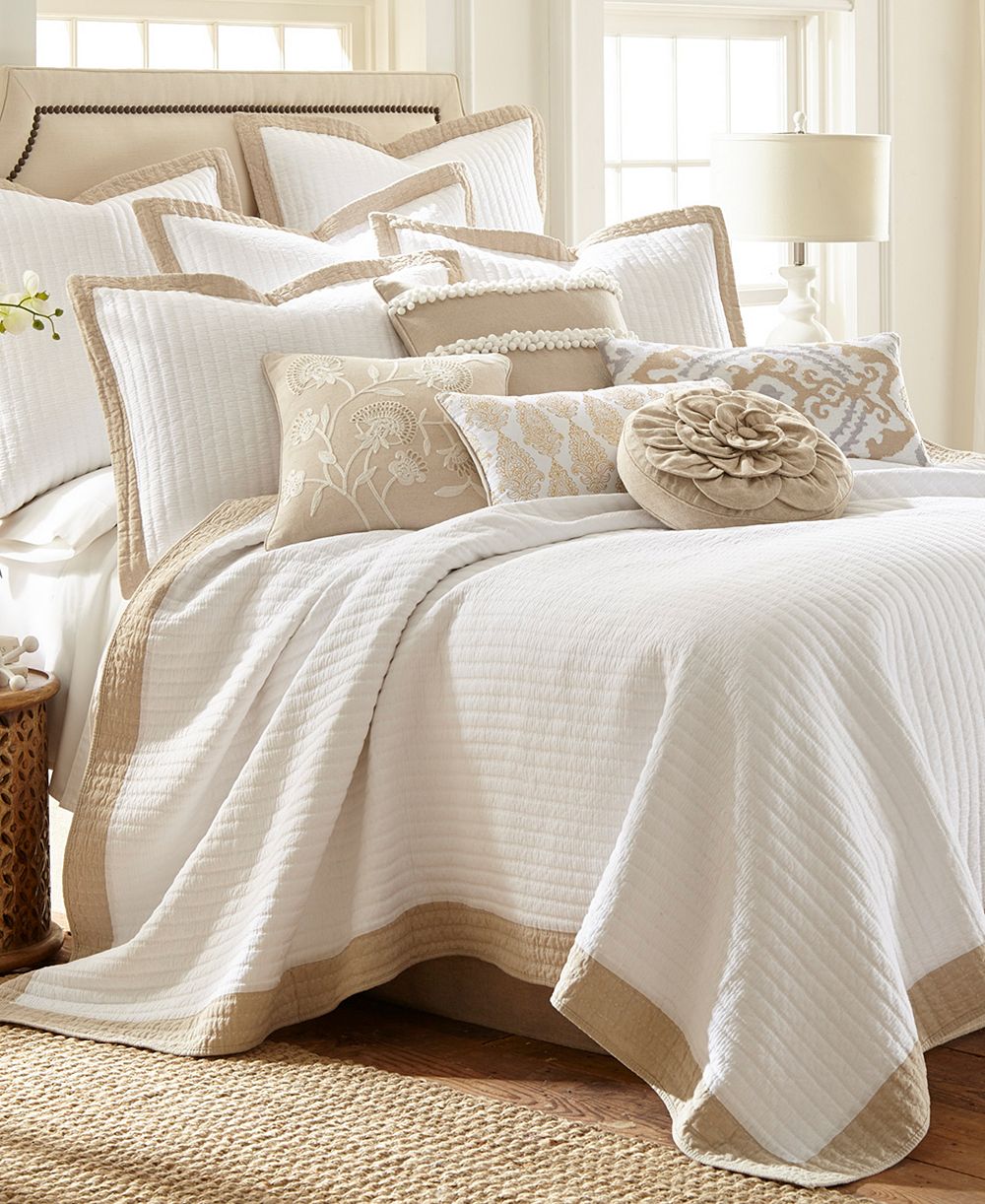 Стеганый комплект Levtex Home Adobe Border Trim, Full/Queen