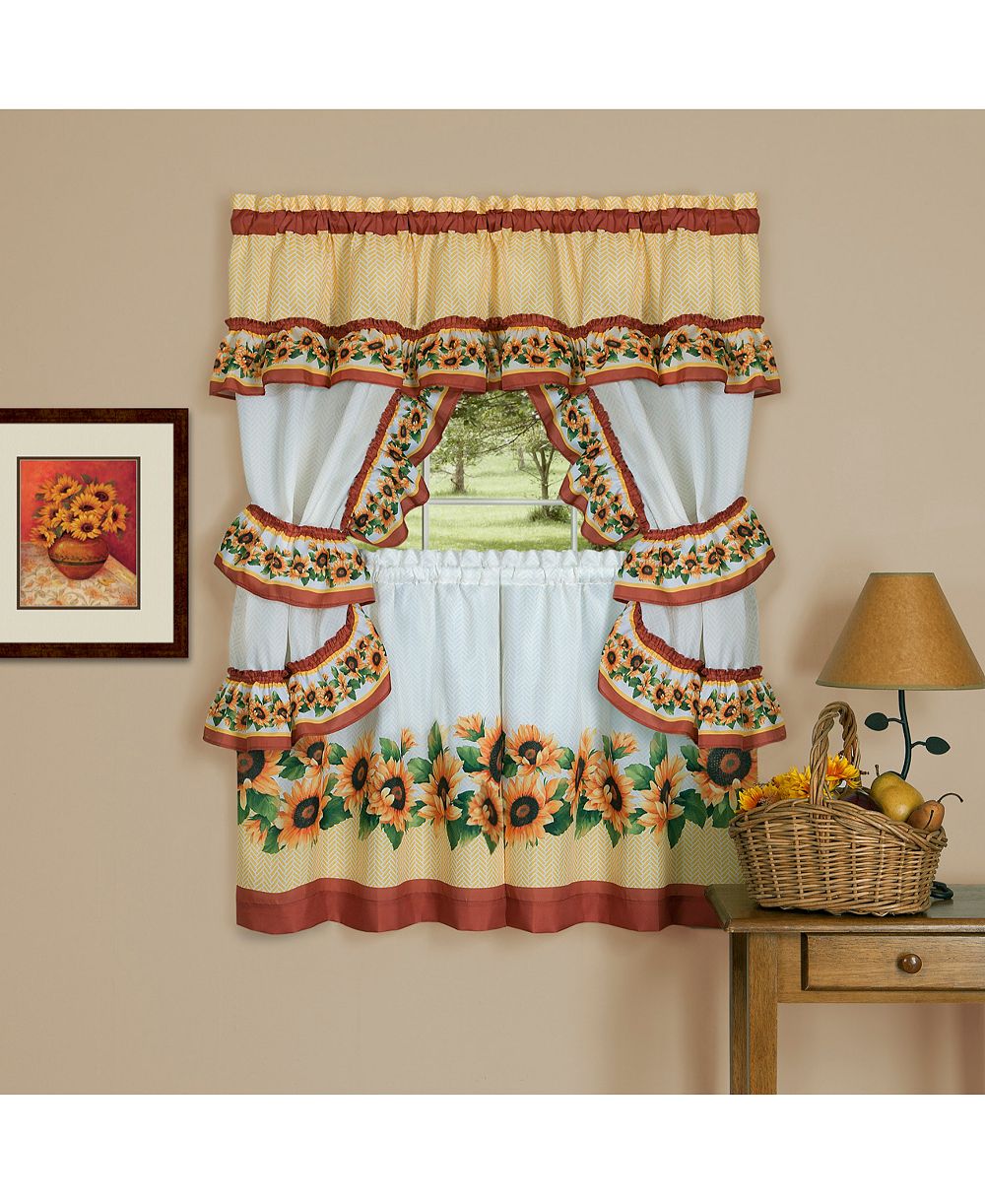 Achim Black Eyed Susan набор кухонных полок 5 шт., 57" x 24"