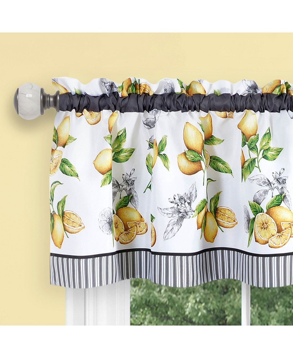 Achim LemonDrop Tier & Valance Set, 58" x 24"
