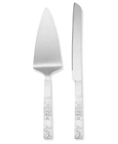 Нож и лопатка для торта Lenox Silver Peony