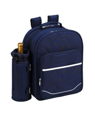 Picnic at Ascot Deluxe 4 Person Picnic Backpack Cooler with Insulated Wine Pouch