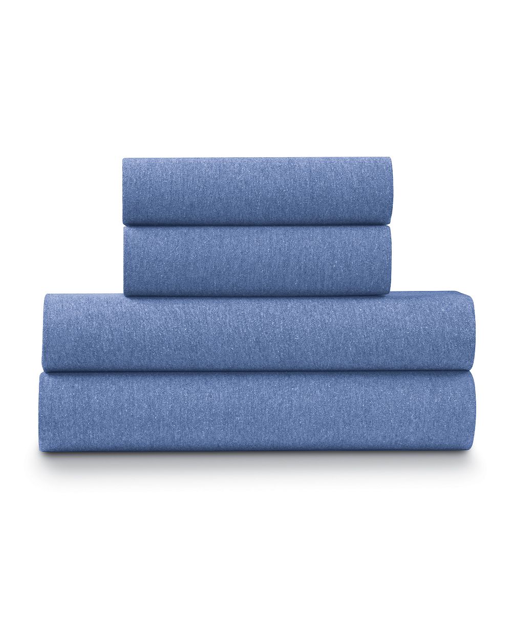 Ella Jayne Soft Heather Jersey Knit 4-Pc. Sheet Set, Full