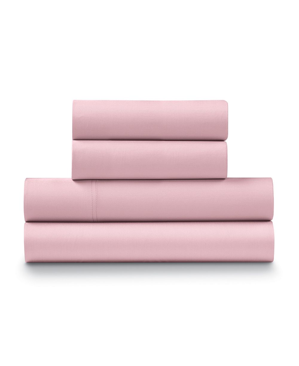 Ella Jayne Percale Cool and Crisp 100% Cotton 4-Pc. Sheet Set, Full