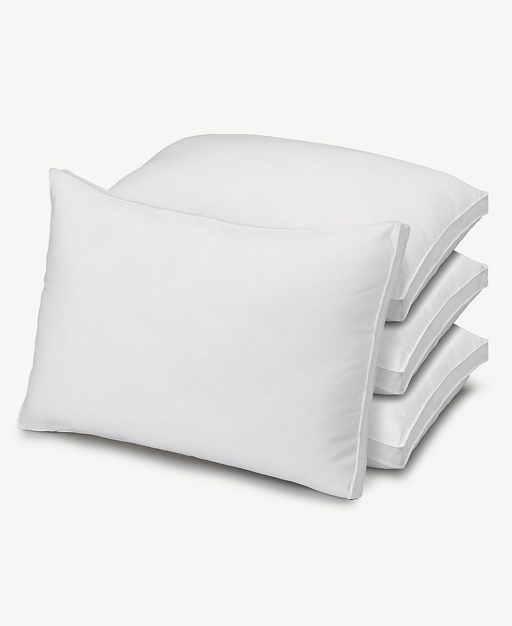 Ella Jayne Gusseted Firm Plush Down Alternative Side/Back Sleeper 4-Pack Pillow, Standard