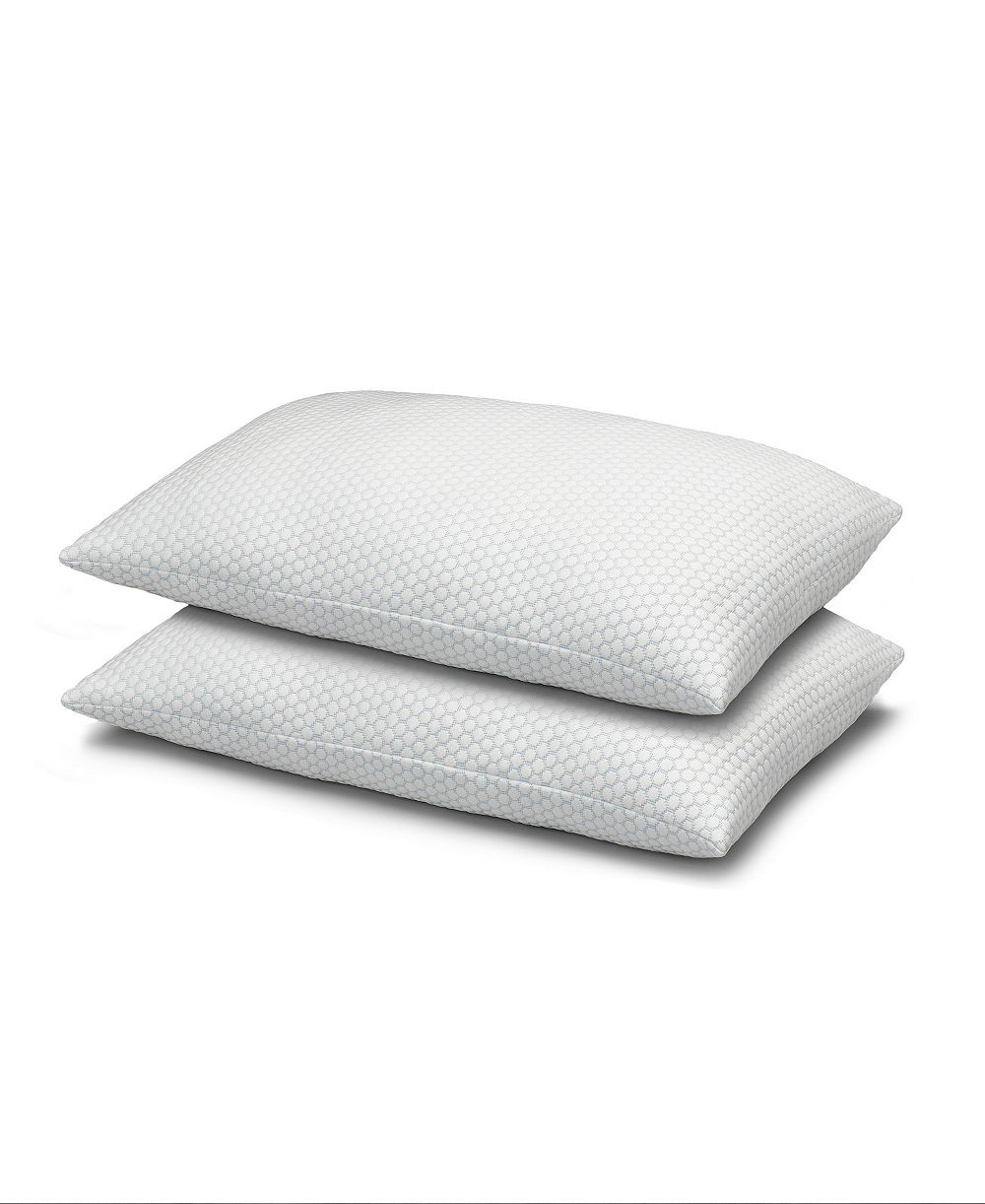Подушки Ella Jayne Cool N' Comfort, средняя плотность, гелевое волокно, технология CoolMax, 2 шт, Standard