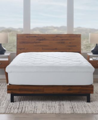 Ella Jayne Lofty 100% Cotton Plush Gel Fiber Filled Mattress Topper, California King