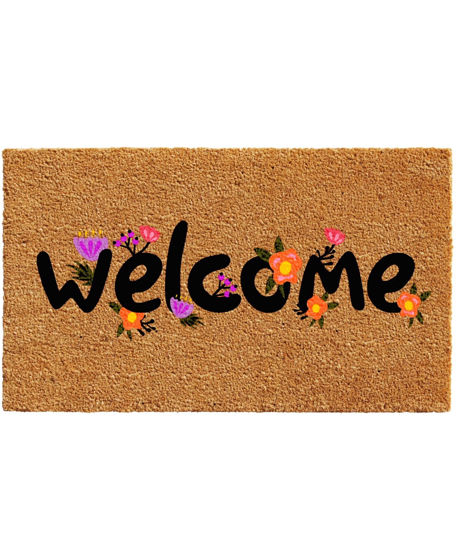Дверной коврик Home & More Spring Welcome из кокосового волокна и винила, 17" x 29"