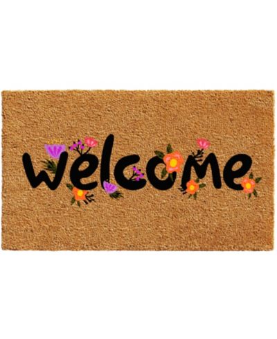 Дверной коврик Home & More Spring Welcome из кокосового волокна и винила, 17" x 29"