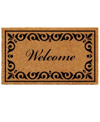 Home & More Breaux Welcome Natural Coir/Vinyl Doormat, 30" x 48"