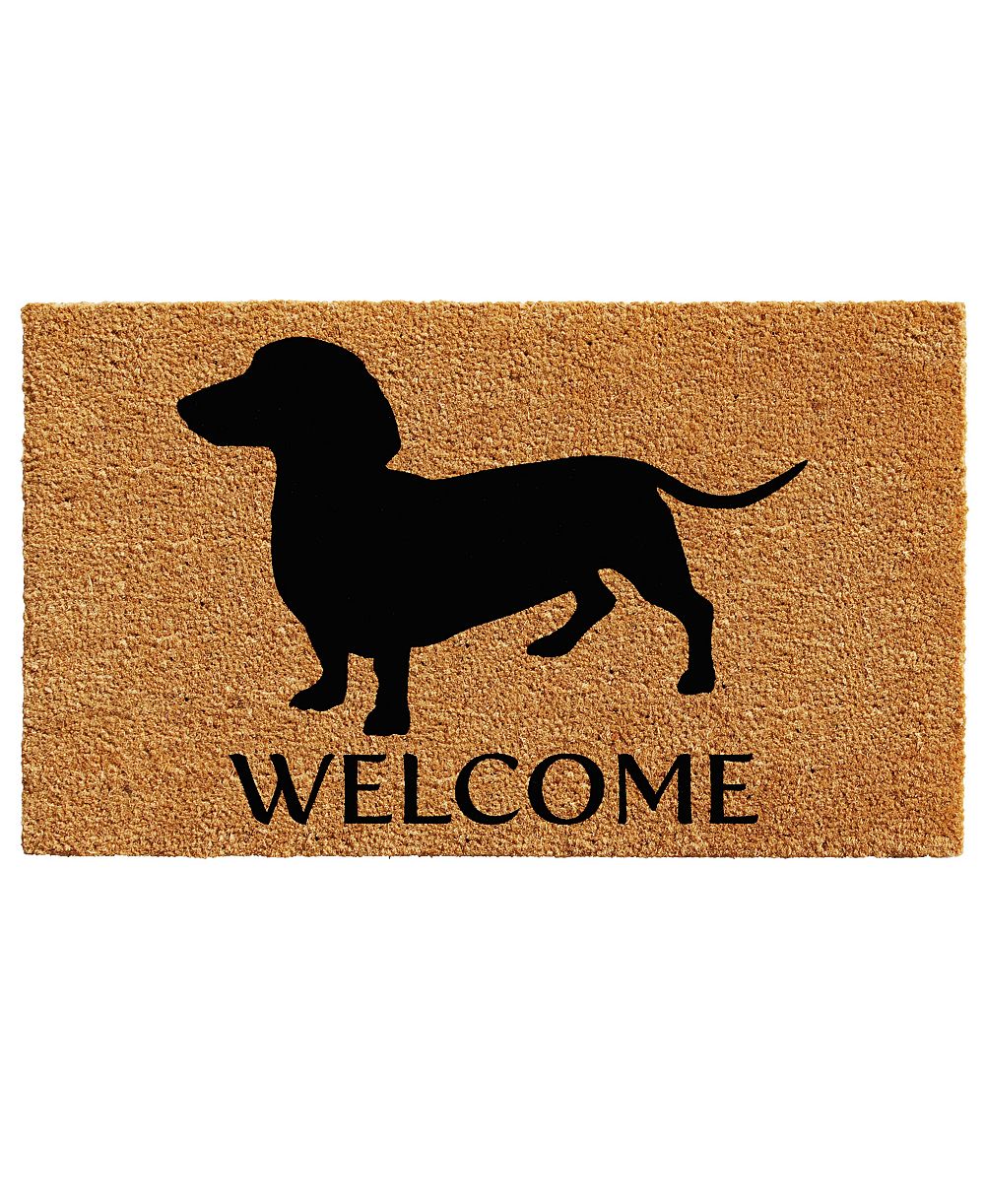 Коврик Home & More Dachshund Natural Coir/Vinyl, 24" x 36"