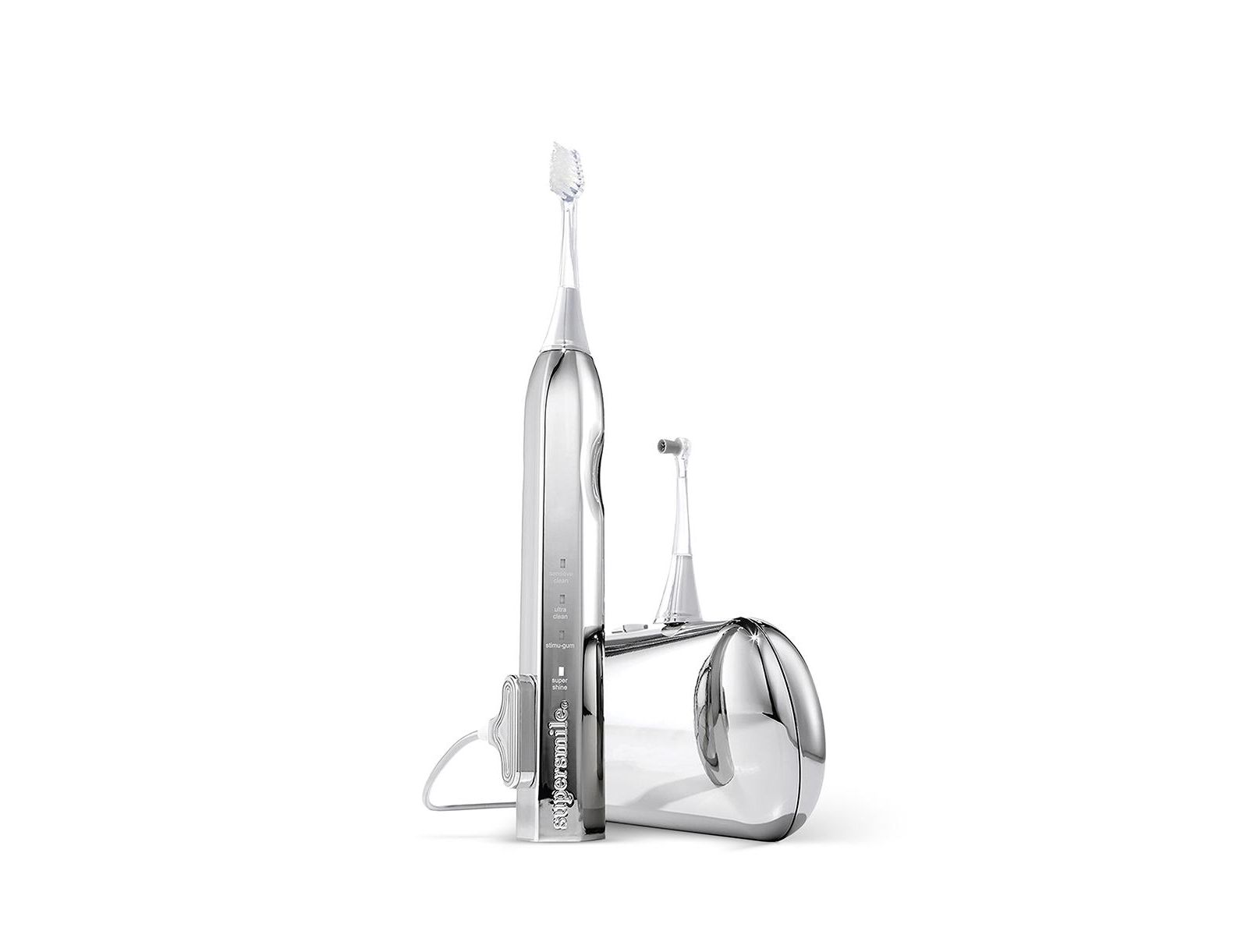 Supersmile Zina45 Sonic Pulse Toothbrush Chrome with Case