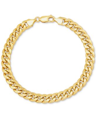 Мужской браслет Italian Gold Miami Cuban Link 8-1/2" (7mm) в 10k Gold