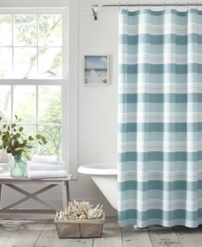 Tommy Bahama Home Hula Beach Cotton Shower Curtain, 72" x 72"