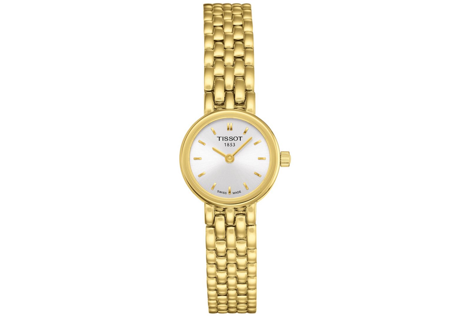 Женские часы Tissot T-Lady Lovely, золото PVD, сталь, 19.5mm