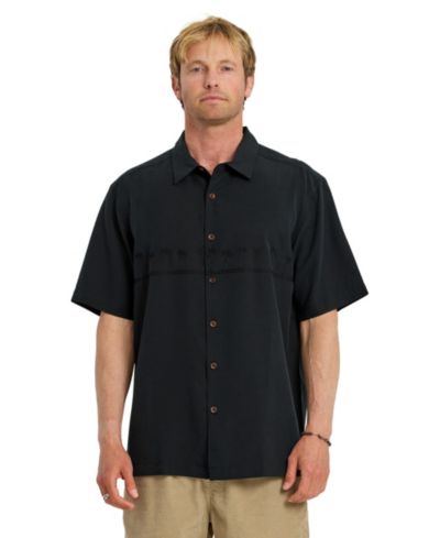 Quiksilver Waterman Men's Tahiti Palms Short-Sleeve Shirt