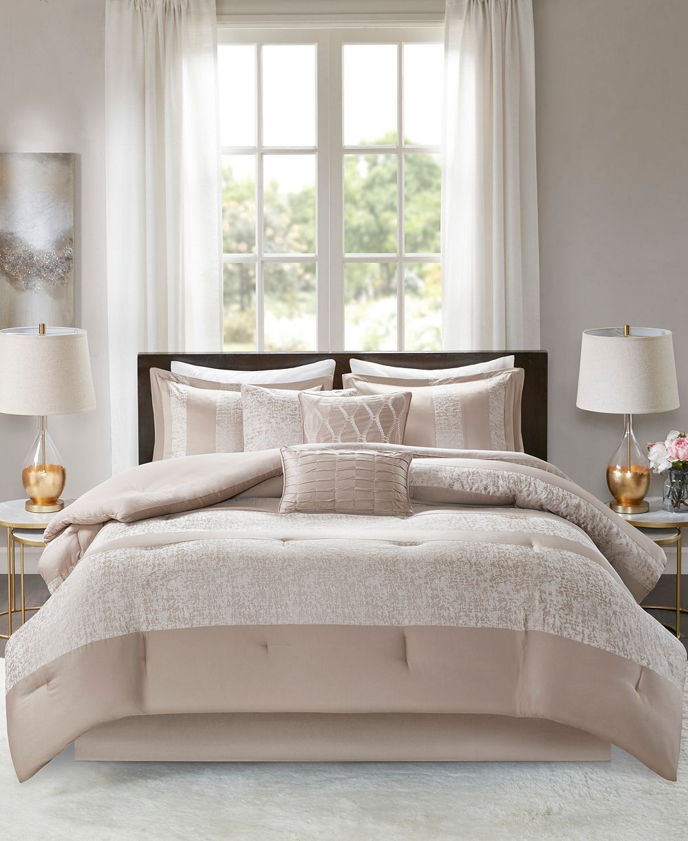 Madison Park Ava Jacquard Chenille 7-Pc. Comforter Set, King
