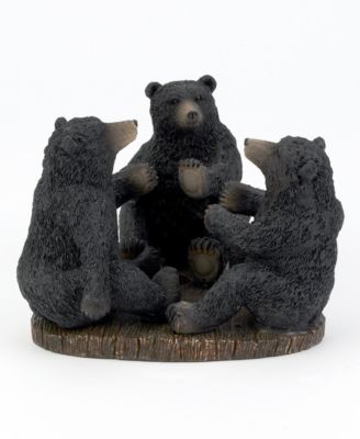 Держатель для зубной щетки Avanti Black Playful Bears Lodge Resin